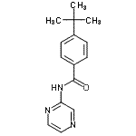 CAS#: 774589-60-5， 4-(2-Methyl-2-propanyl)-N-(2-pyrazinyl)benzamide