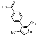 CAS#: 775322-43-5， 4-(2,4-dimethyl-1H-pyrrol-3-yl)benzoic acid