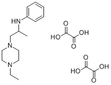 CAS#: 77562-84-6， N-(1-Methyl-2-(4-ethylpiperazino)ethyl)aniline dioxalate