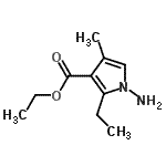 CAS#: 77588-66-0， Ethyl 1-amino-2-ethyl-4-methyl-1H-pyrrole-3-carboxylate