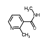 structure of CAS# 77594-56-0, N,2-dimethylpyridine-3-carboxamide;N,2-dimethylnicotinamide