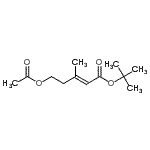CAS#: 77611-53-1， 2-Methyl-2-propanyl (2E)-5-acetoxy-3-methyl-2-pentenoate