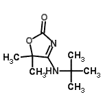 CAS#: 77626-29-0， 5,5-Dimethyl-4-[(2-methyl-2-propanyl)amino]-1,3-oxazol-2(5H)-one