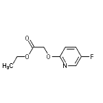 结构式 CAS# 777-88-8, 乙基[(5-氟-2-吡啶基)氧基]乙酸酯