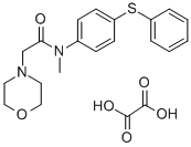 CAS#: 77711-49-0， N-Methyl-N-(p-(phenylthio)phenyl)-1-morpholineacetamide oxalate