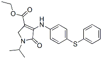 CAS#: 77711-88-7， Ethyl 5-Oxo-4-[(4-Phenylsulfanylphenyl)Amino]-1-Propan-2-Yl-2H-Pyrrole-3-Carboxylate