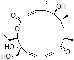 CAS#: 77717-05-6， (3Z,5S,6S,7S,9R,11Z,13Z,15S,16R)-16-Ethyl-6,15-Dihydroxy-15-(Hydroxymethyl)-5,7,9-Trimethyl-1-Oxacyclohexadeca-3,11,13-Triene-2,10-Dione