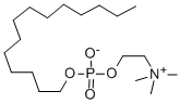 structure of CAS# 77733-28-9, O-(Tetradecylphosphoryl)Choline;Tetradecyl 2-Trimethylammonioethyl Phosphate;Myristyl 2-Trimethylammonioethyl Phosphate;Ethanaminium, 2-((Hydroxy(Tetradecyloxy)Phosphinyl)Oxy)-N,N,N-Trimethyl-, Hydroxide, Inner Salt