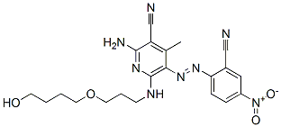CAS#: 77737-04-3， 2-Amino-5-(2-Cyano-4-Nitrophenyl)Diazenyl-6-[3-(4-Hydroxybutoxy)Propylamino]-4-Methylpyridine-3-Carbonitrile