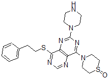 CAS#: 77749-81-6， 4-[4-(2-Phenylethylsulfanyl)-6-Piperazin-1-Ylpyrimido[6,5-e]Pyrimidin-8-Yl]-1,4-Thiazinane 1-Oxide