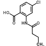 CAS#: 777877-45-9， 2-(Butyrylamino)-4-chlorobenzoic acid
