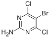 structure of CAS# 7781-26-2, 5-Bromo-4,6-Dichloro-2-Pyrimidinamine;2-Amino-5-Bromo-4,6-Dichloropyrimidine 97%;2-Amino-5-Bromo-4,6-Dichloropyrimidine97%;2-Amino-5-Bromo-4,6-Dichloropyrimidine