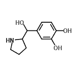 CAS#: 77813-17-3， 4-[Hydroxy(2-pyrrolidinyl)methyl]-1,2-benzenediol