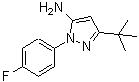 CAS 登录号：778611-16-8， 1-(4-氟苯基)-3-(2-甲基-2-丙基)-1H-吡唑-5-胺