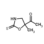 CAS#: 77864-06-3， 1-(5-Methyl-2-thioxo-1,3-oxazolidin-5-yl)ethanone