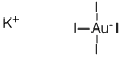 structure of CAS# 7791-29-9, Gold Potassium Iodide;Potassium Tetraiodoaurate(Iii);Aurate(1-), Tetraiodo-, Potassium, (Sp-4-1)-