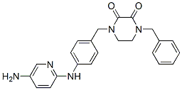 CAS#: 77917-05-6， 1-[[4-[(5-Aminopyridin-2-Yl)Amino]Phenyl]Methyl]-4-(Phenylmethyl)Piperazine-2,3-Dione