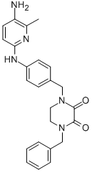 CAS#: 77917-42-1， 1-[[4-[(5-Amino-6-Methylpyridin-2-Yl)Amino]Phenyl]Methyl]-4-(Phenylmethyl)Piperazine-2,3-Dione