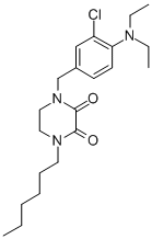CAS#: 77918-01-5， 1-[(3-Chloro-4-Diethylaminophenyl)Methyl]-4-Hexylpiperazine-2,3-Dione