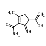 CAS#: 779269-60-2， 4-(1-Hydroxyvinyl)-5-imino-2-methyl-1-cyclopentene-1-carboxamide
