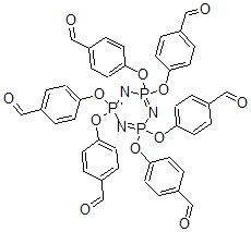 CAS#: 77958-57-7， 2,2,4,4,6,6-Hexakis(4-formylphenoxy)-2,2,4,4,6,6-hexahydro-1,3,5,2,4,6-Triazatriphosphorine