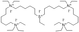 CAS#: 77967-19-2， 6-[6-(Diethyl-(6-Triethylazaniumylhexyl)Azaniumyl)Hexyl-Ethylsulfonio]Hexyl-Diethyl-(6-Triethylazaniumylhexyl)Azanium Pentaiodide