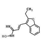 CAS#: 779983-90-3， (2E)-3-(2-Ethyl-1-benzofuran-3-yl)-N-hydroxy-2-propenimidamide