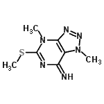 CAS#: 779993-74-7， 1,4-Dimethyl-5-(methylsulfanyl)-1,4-dihydro-7H-[1,2,3]triazolo[4,5-d]pyrimidin-7-imine