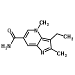 CAS#: 780003-33-0， 3-Ethyl-2,4-dimethyl-4H-pyrrolo[3,2-b]pyridine-6-carboxamide