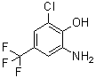 结构式 CAS# 78068-81-2, 2-氨基-6-氯-4-(三氟甲基)苯酚
