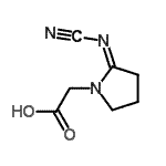 CAS#: 780726-61-6， [(2Z)-2-(Cyanoimino)-1-pyrrolidinyl]acetic acid