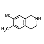 CAS#: 780738-23-0， 7-Bromo-6-methyl-1,2,3,4-tetrahydroisoquinoline