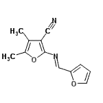 CAS#: 780806-52-2， 2-[(E)-(2-Furylmethylene)amino]-4,5-dimethyl-3-furonitrile
