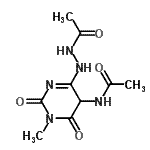 CAS#: 78105-50-7， N-[4-(2-Acetylhydrazino)-1-methyl-2,6-dioxo-1,2,5,6-tetrahydro-5-pyrimidinyl]acetamide