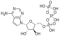 CAS#: 78153-66-9， [(2R,3S,4S,5R)-5-(4-Aminopyrrolo[3,2-e]Pyrimidin-7-Yl)-3,4-Dihydroxyoxolan-2-Yl]Methyl (Hydroxy-Phosphonooxyphosphoryl) Hydrogen Phosphate
