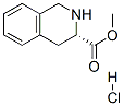 结构式 CAS# 78183-55-8, (3S)-1,2,3,4-四氢-3-异喹啉羧酸甲酯盐酸盐(1:1)