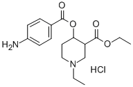 CAS#: 78219-20-2， Ethyl 4-(4-Aminobenzoyl)Oxy-1-Ethylpiperidine-3-Carboxylate Hydrochloride