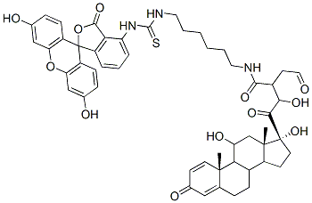 CAS#: 78232-37-8， [2-[(8S,9S,10R,11S,13S,14S,17R)-11,17-Dihydroxy-10,13-Dimethyl-3-Oxo-7,8,9,11,12,14,15,16-Octahydro-6H-Cyclopenta[a]Phenanthren-17-Yl]-2-Oxoethyl] 4-[6-[(3',6'-Dihydroxy-3-Oxospiro[2-Benzofuran-1,9'-Xanthene]-5-Yl)Carbamothioylamino]Hexylamino]-4-Oxobutanoate
