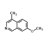 CAS#: 78234-24-9， 7-Methoxy-4-methylisoquinoline