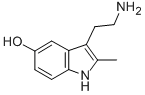 structure of CAS# 78263-90-8, 2-Methyl-5-Hydroxytryptamine;Pdsp2_001504;Ncgc00024652-01;Ncgc00024652-03
