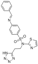 CAS#: 78311-66-7， 4-(Phenylmethylideneamino)-N-[2-(2H-Tetrazol-5-Yl)Ethyl]-N-(1,3-Thiazol-2-Yl)Benzenesulfonamide