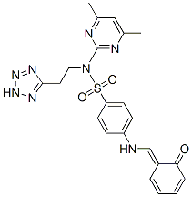 CAS#: 78311-80-5， N-(4,6-Dimethylpyrimidin-2-Yl)-4-[[(Z)-(6-Oxo-1-Cyclohexa-2,4-Dienylidene)Methyl]Amino]-N-[2-(2H-Tetrazol-5-Yl)Ethyl]Benzenesulfonamide