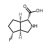CAS#: 783325-81-5， (1R,3aS,4R,6aR)-4-Fluorooctahydrocyclopenta[c]pyrrole-1-carboxylic acid