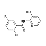 CAS#: 783371-17-5， 5-Fluoro-2-hydroxy-N-(3-hydroxy-2-pyridinyl)benzamide