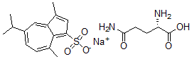 CAS#: 78354-52-6， L-Glutamine mixt. with sodium 3,8-dimethyl-5-(1-methylethyl)-1-azulenesulfonate
