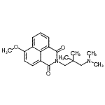 CAS#: 78473-06-0， 2-[3-(Dimethylamino)-2,2-dimethylpropyl]-6-methoxy-1H-benzo[de]isoquinoline-1,3(2H)-dione