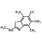 CAS#: 785012-07-9， 4,5,7-Trimethyl-2-(methylamino)-1,3-benzothiazol-6-ol