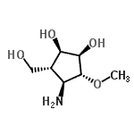 CAS#: 785039-57-8， (1R,2R,3R,4S,5R)-4-Amino-3-(hydroxymethyl)-5-methoxy-1,2-cyclopentanediol
