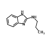 structure of CAS# 78508-36-8, N-Propyl-1H-benzimidazol-2-amine;1H-Benzimidazol-2-amine,N-propyl-;benzimidazol-2-ylpropylamine;N-propyl-1H-benzo[d]imidazol-2-amine