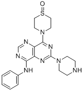 CAS#: 78534-70-0， 8-(1-Oxo-1,4-Thiazinan-4-Yl)-N-Phenyl-6-Piperazin-1-Ylpyrimido[6,5-e]Pyrimidin-4-Amine